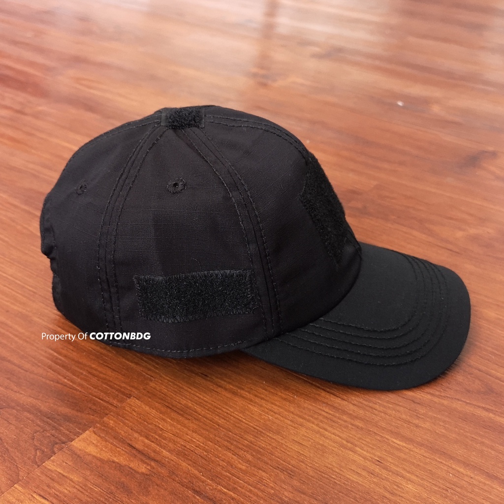 TOPI TACTICAL ORGINAL WARNA HITAM UKURAN ALL SIZE BAHAN RIPSTOP PREMIUM