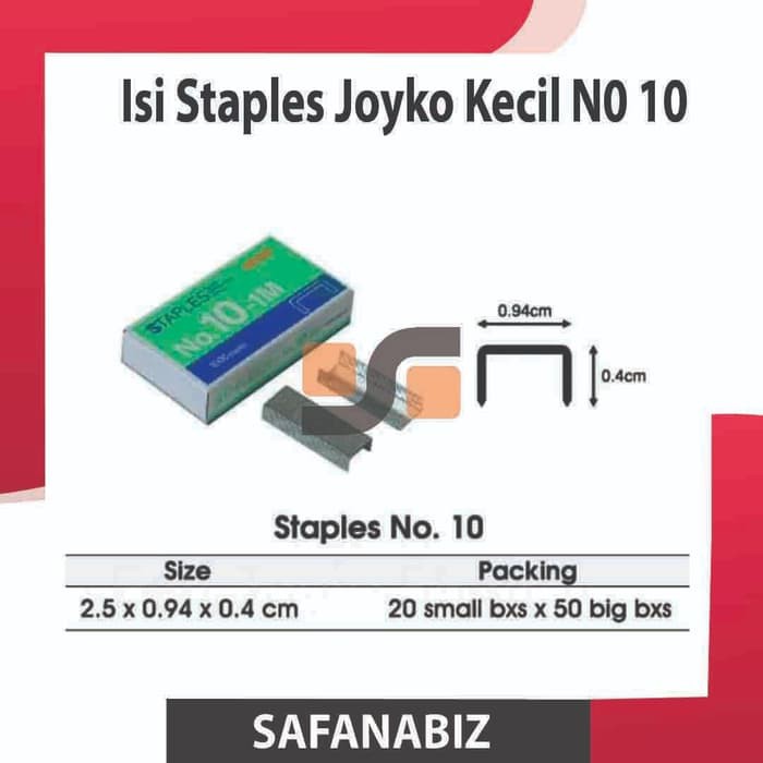 

Isi Staples Stapler Kecil Joyko No.10