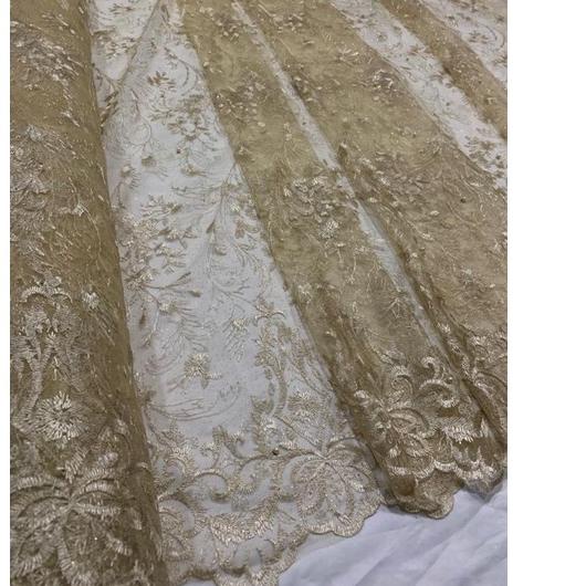 ☄️Awas Kain Tulle Mutiara Double renda / bahan Tile renda / Terbaru / tile pinggiran terbaru/ kain m