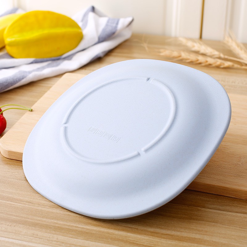 Piring Oval  Wheatstraw Plate Piring Plastik Microwave Warna Warni | BPA Free | Gandum kokoh-3