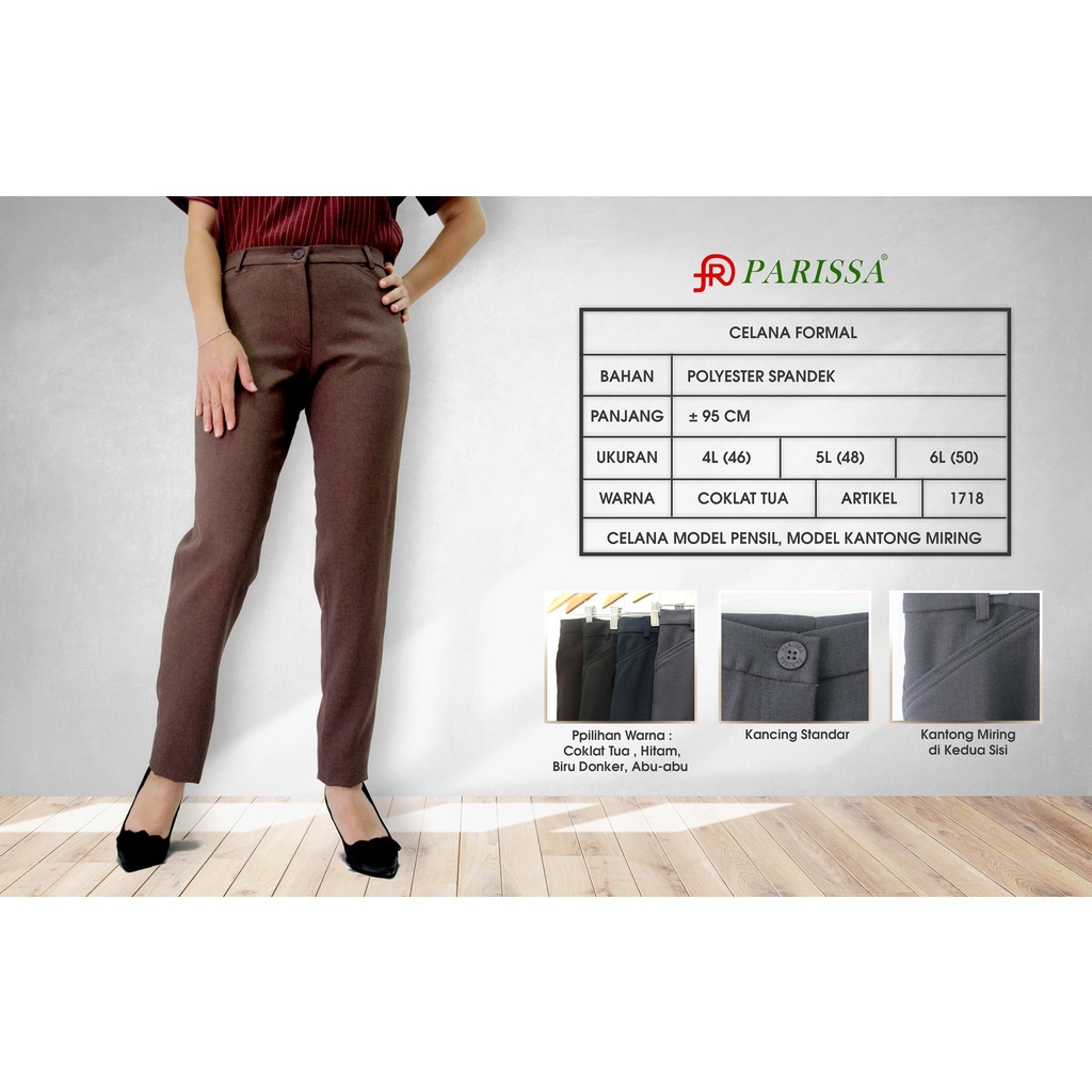 Celana Panjang Kerja Formal Wanita Parissa 4L 5L 6L