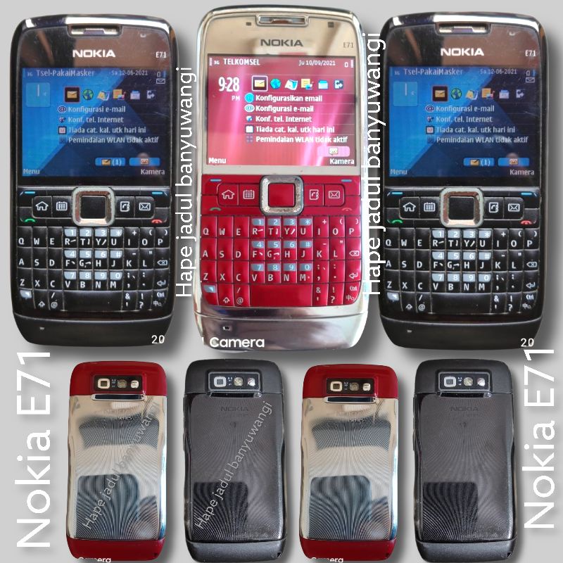 Nokia E63 E71 E72 second original 100%( BONUS CAS) hape jadul kesing metal /besi