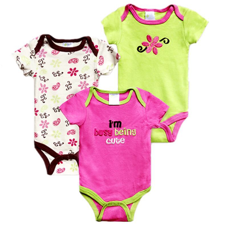 [COD] Baju Bayi Cewek Jumper Bayi 5PCS Cart**rs / Baby Grow / Rich Beibi/ Bizy Bee/ Etc