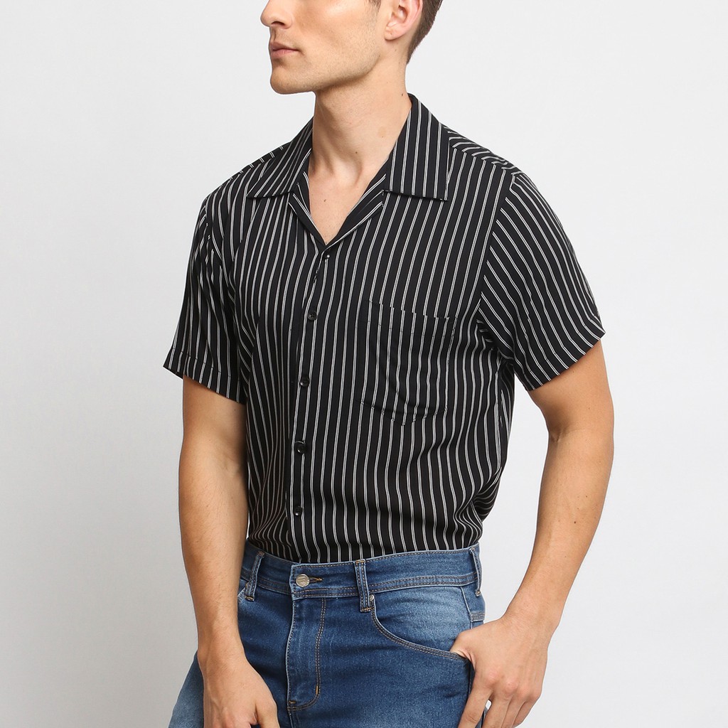 

VENGOZ Kemeja Stripe Pria - Max Casual Shirt