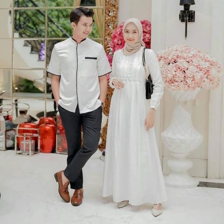 COUPLE PARTY DRESS / BAJU KONDANGAN KAPEL CAPLE / CP Reline - cp/ UV/ GAMIS DAN KEMEJA NIKAHAN SET /