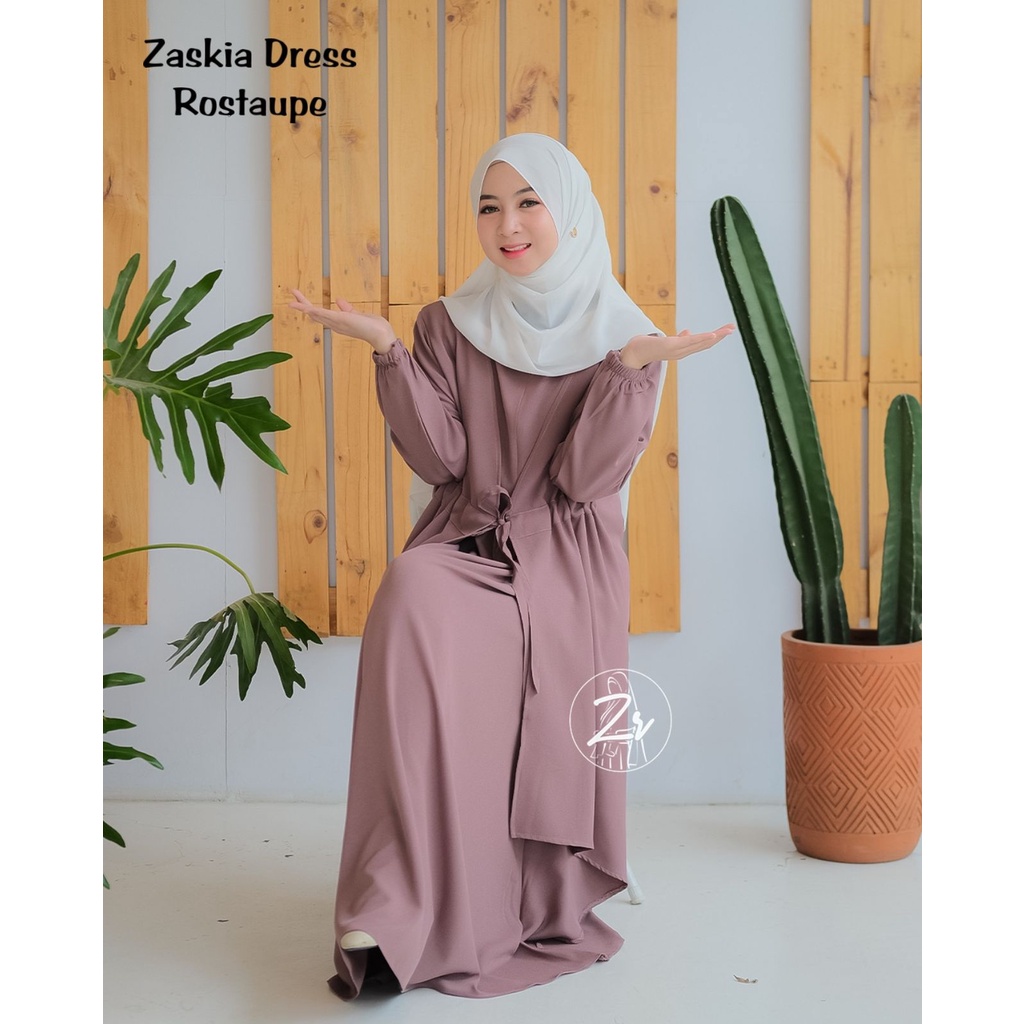 Gamis ZASKIA ZR original berlabel terbaru premium limitted style wanita syari ootd