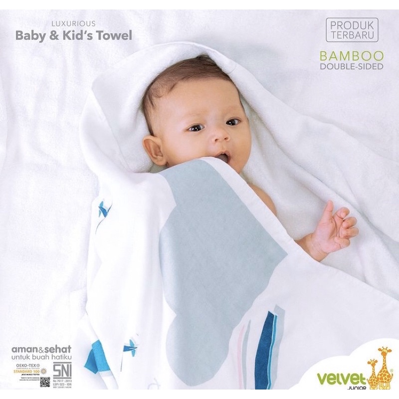 Velvet junior luxurious baby &amp; kid's towel