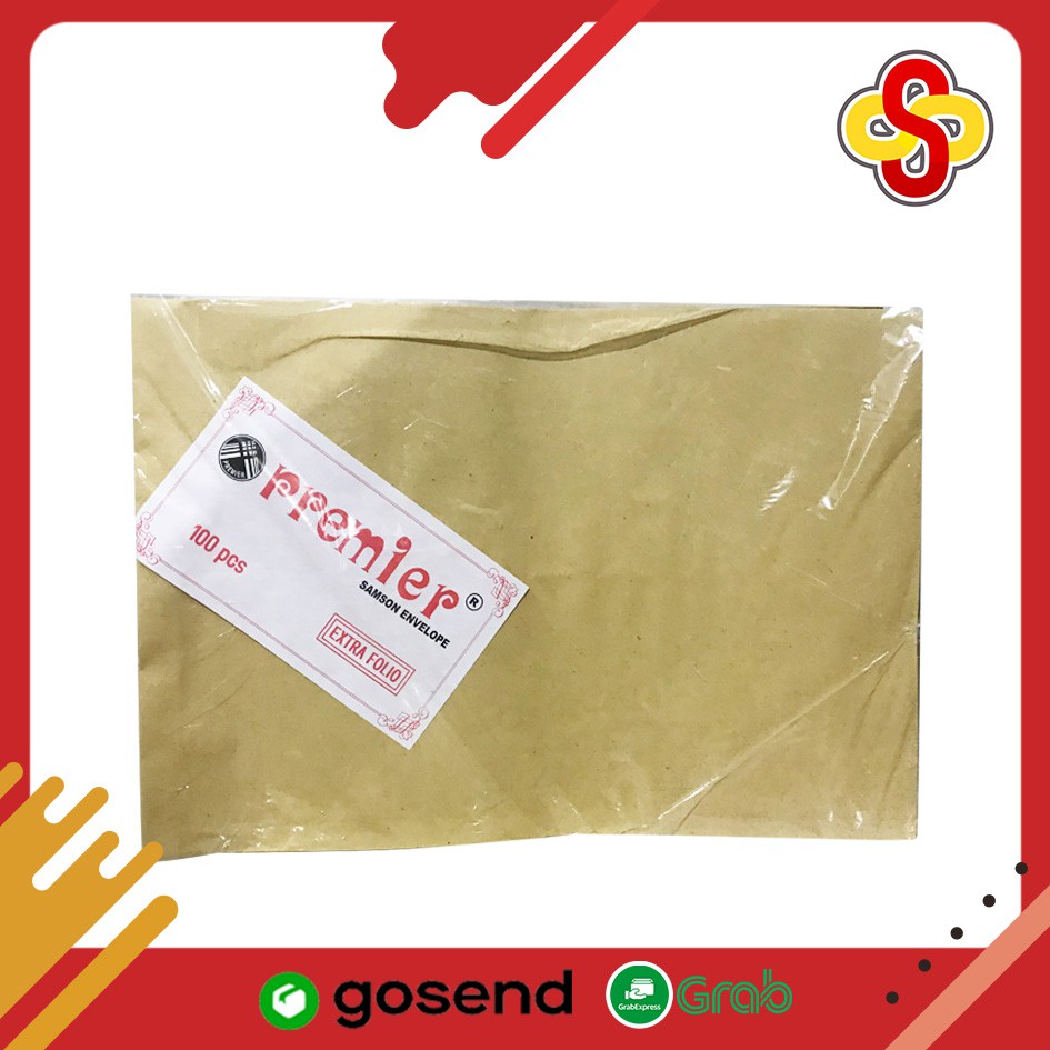 

Amplop Coklat Premier Samson E (Extra Folio) 28 x 40 cm Isi 100 lembar
