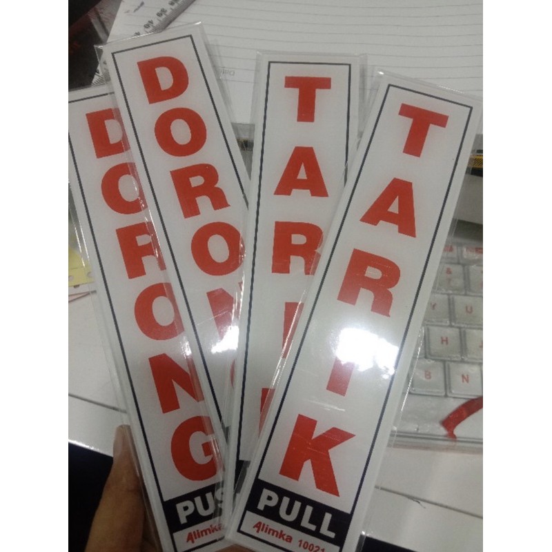 

Sign TARIK DORONG/Sign Acrylic/Sign label