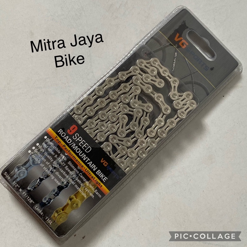 Rantai Chain Sepeda VG Sports 9 Speed Silver