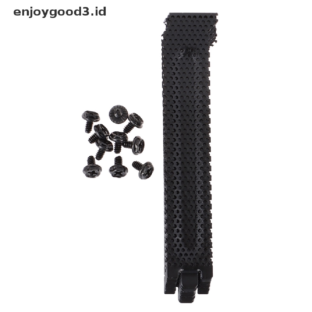 10pcs / Set Sekrup Braket Chassis Cover Lubang Mesh Warna Hitam