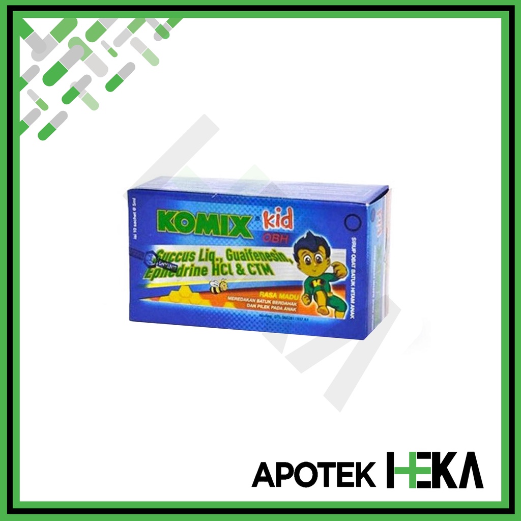 Komix Kid OBH PE 5ml Box isi 10 Sachet (SEMARANG)