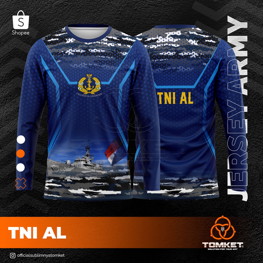 Baju Jersey Full Printing TNI AL-6