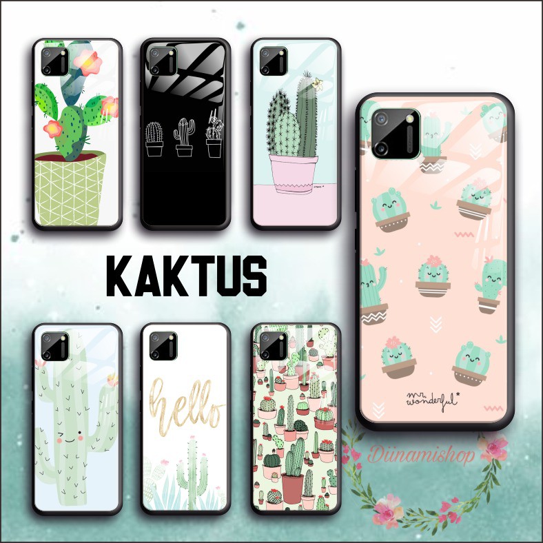 Softcase Back Case Glass Kaktus Oppo a3s a31 a7 f9 a5s a71 a83 f1s f5 f7 a91 a92 a5 DS3364