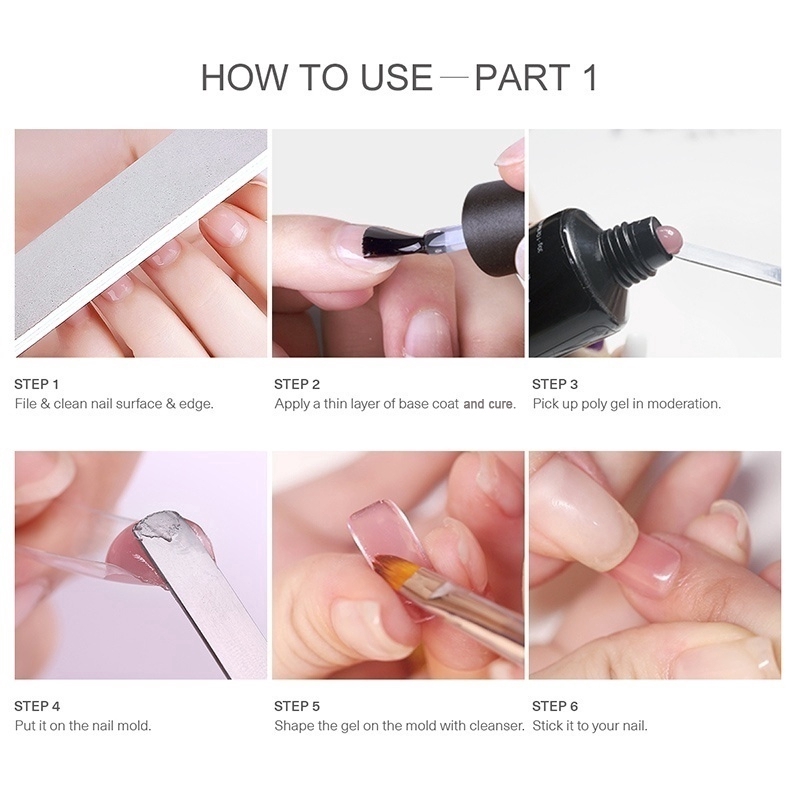 Polygel Nails Step By Step - Nail and Manicure Trends