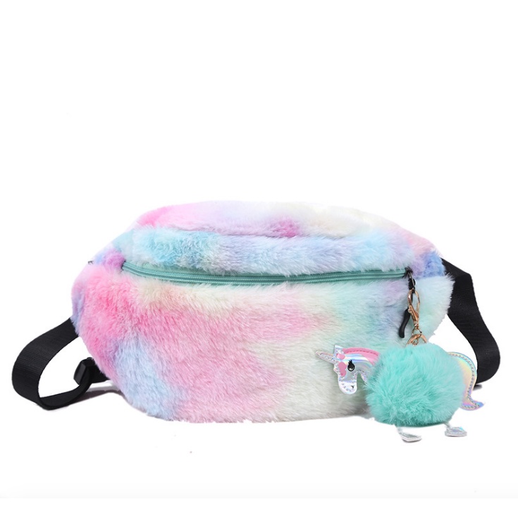 WAIST BAG WANITA OIKO FUR UNICORN / WAIST BAG LUCU