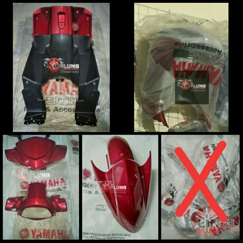 Body nouvo z merah maroon merah marun original yamaha