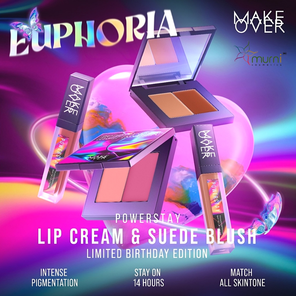 MAKE OVER EUPHORIA SERIES LIP CREAM &amp; SUEDE BLUSH