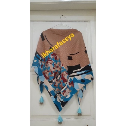 Kerudung Segiempat ARMY Plisket MOTIF TASEL by AYSILA Scarf RANDOM motif & Warna
