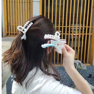 (Hello Girl) F92 Jepit Rambut Wanita Hair Clip Claw Dual Tone Mermaid Import