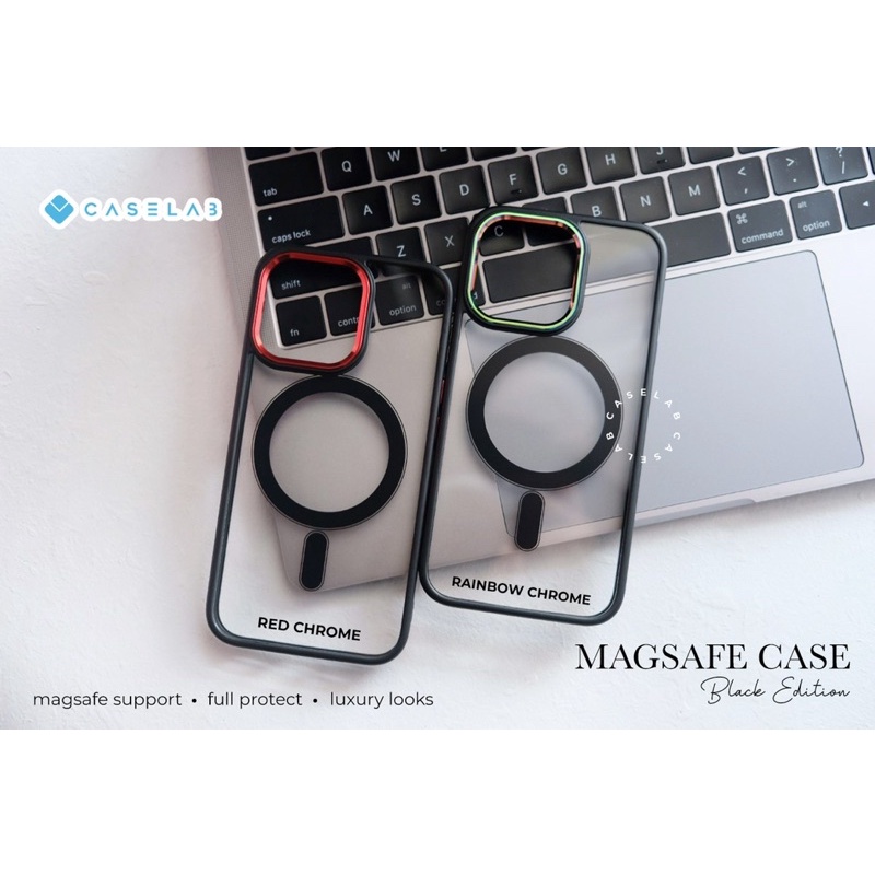 BLACK MAGSAFE CASE IPHONE 14 14PROMAX 14PLUS 14PRO 13PROMAX 13 13PRO 12 12PRO 12PROMAX LIST CHROME RED !!! NEW LATEST MAGSAFE CASE