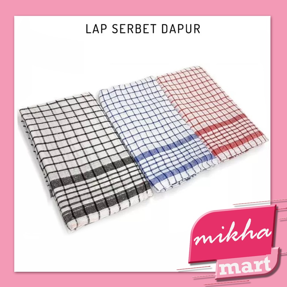 Kain Lap Dapur SERBET Serbaguna KOTAK-KOTAK MURAH - MKM