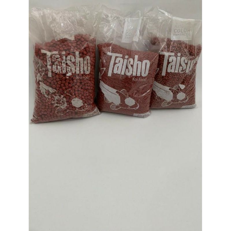 TAISHO TAISO RED MERAH 2 MM 1 KG PELET PAKAN MAKANAN IKAN KOI APUNG NUTRISI SEIMBANG VITAMIN MINERAL