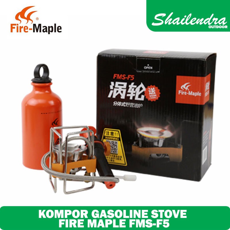 Kompor Bensin Fire Maple FMS-F5 V2, Portable Gasoline Stove Ultralight 17.8x17.8x8.4 cm, 317g