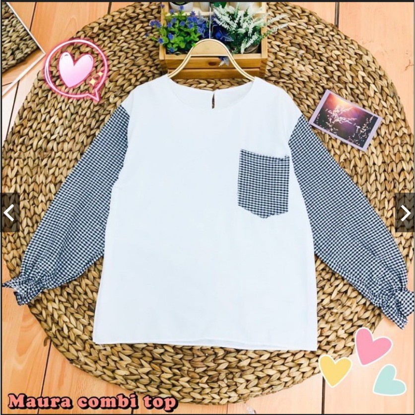 BEFAST - ZEC Blouse YUEVE / Kika Blouse/Maura Combi Top / Blouse Wanita / Blouse Wanita Terlaris / Blouse Modis / OOTD Wanita Kekinian / Blouse Bisa Di Pakai Wanita Hijab