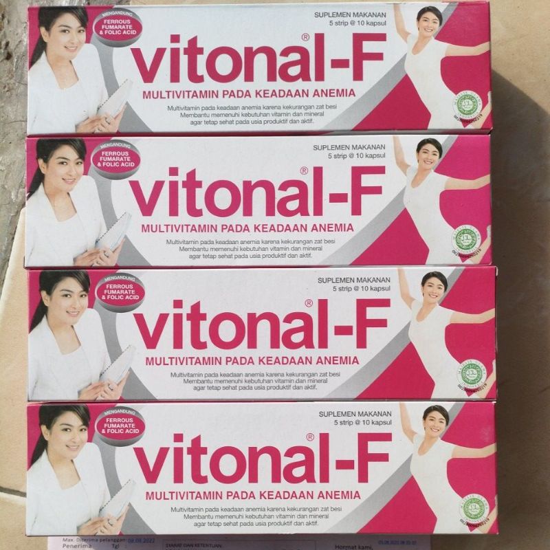 VITONAL-F MULTIVITAMIN DAN MINERAL 1 BOX ISI 5 STRIP