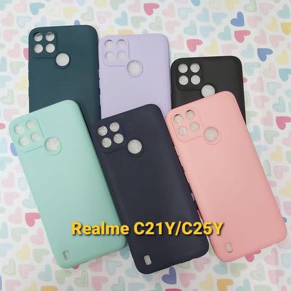 Case TPU Macaron Warna Warni Realme C21Y/C25Y