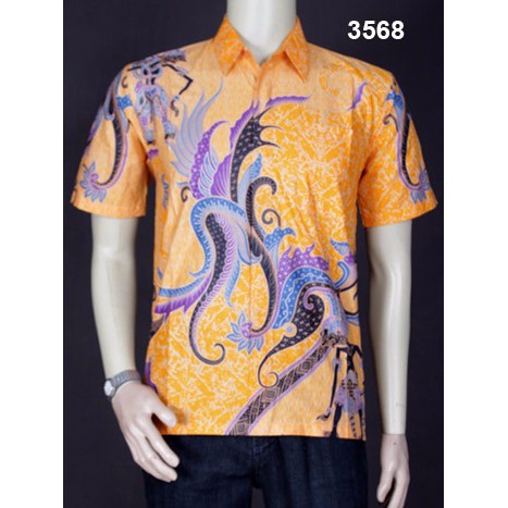 Kemeja Batik Pria Motif Wayang ASK