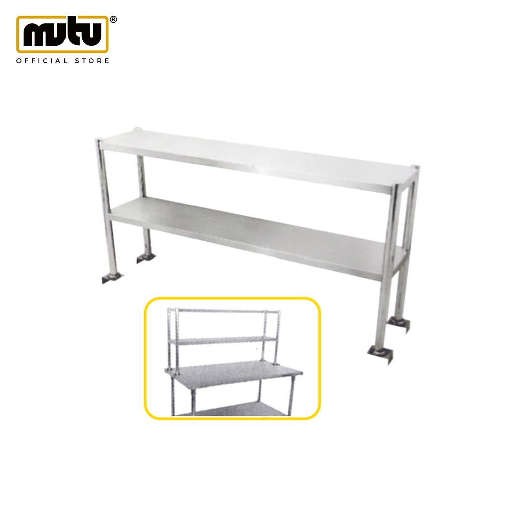 Jual Rak Meja Kerja Dapur Tambahan 2 Meter Stainless Steel - EWT-20C