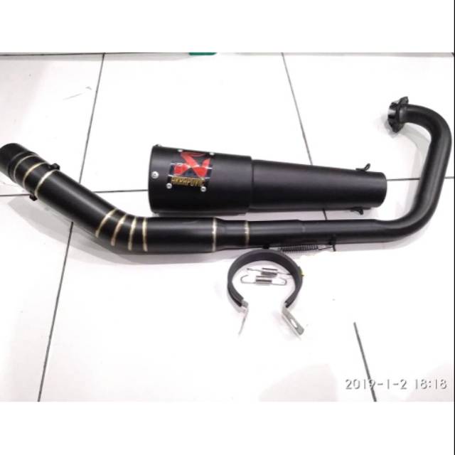 Knalpot racing akrapovic doff all motor ready