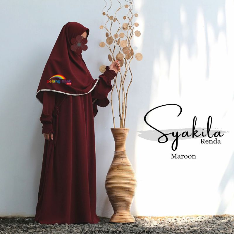 Gamis Syakila Renda by Pelangi Hijab ( Gamis Only size L )