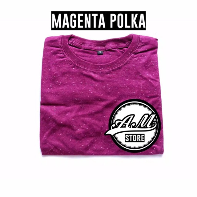Kaos Magenta Polka | Kaos Polka Bandung Murah | Kaos Pria