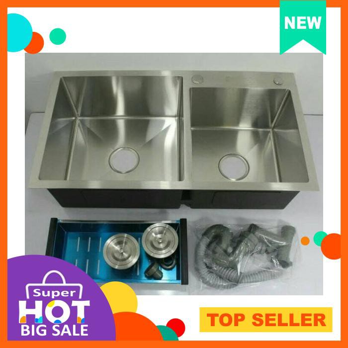 Perlengkapan Cuci Piring - Sink Bolzano Kitchen Sink Bak Cuci Piring 2 Lubang /Bolzano