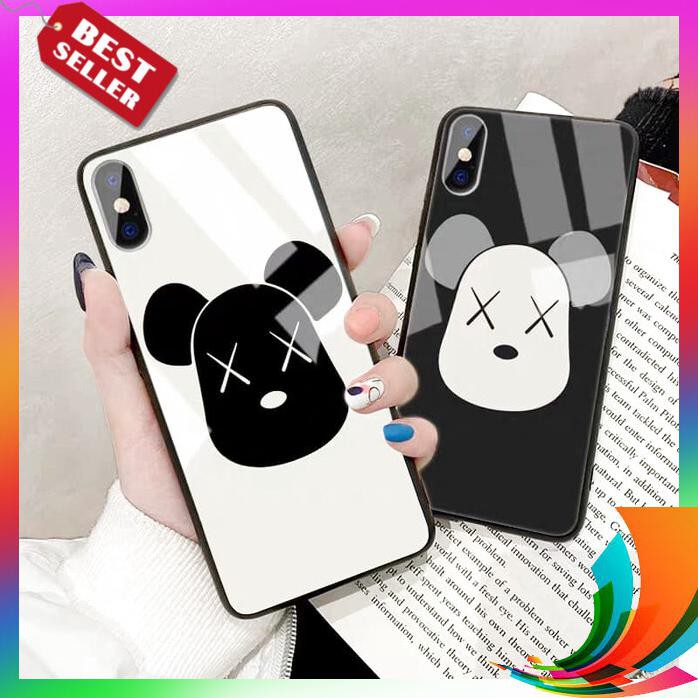 【TERBARU】 Premium Case Hp Glass Motif Kaws Oppo A1K