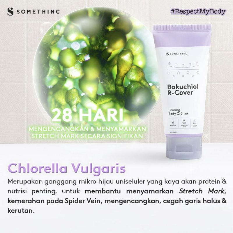 Somethinc Bakuchiol R-Cover Firming Body Crème - Krim Penghilang Stretch Mark