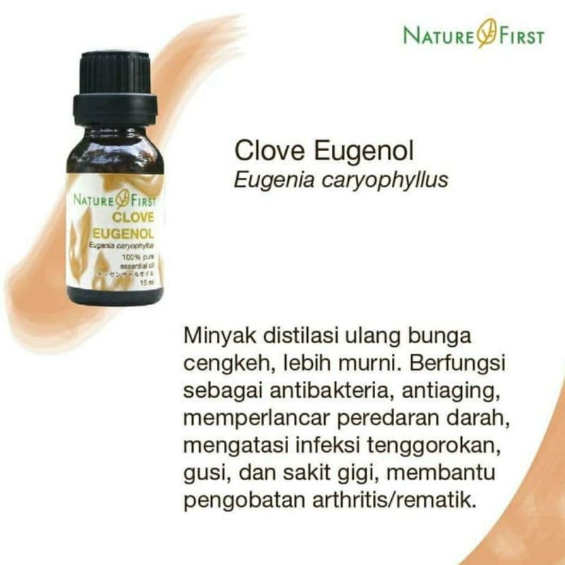 Clover Eugenol Nature First Pure 100% Essential Oil 15ml