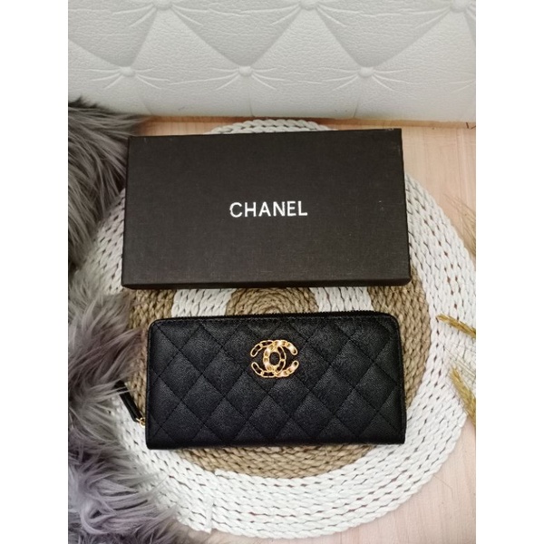 DOMPET CHANEL PANJANG 1 RESLETING FREE BOX ..