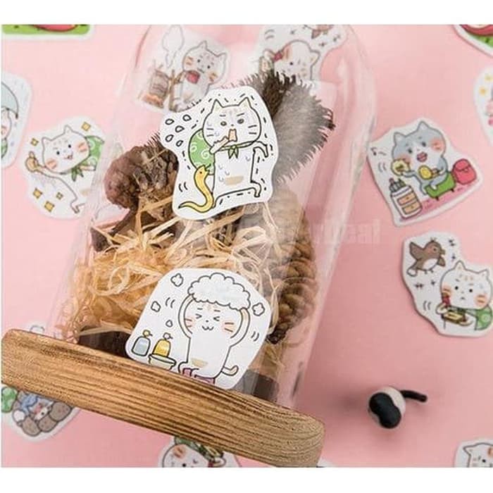 Label Sticker - Kitty Daily Life (45pcs)