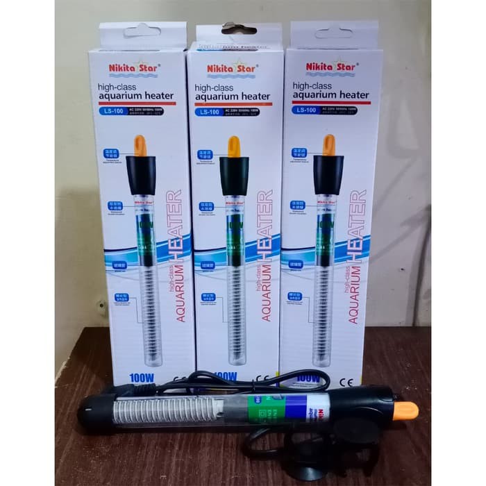 heater nikita star 100 watt / heater aquarium / penghangat aquarium