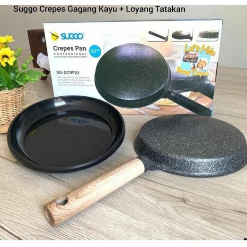 teplon terbalik Crepes+ loyang pan suggo