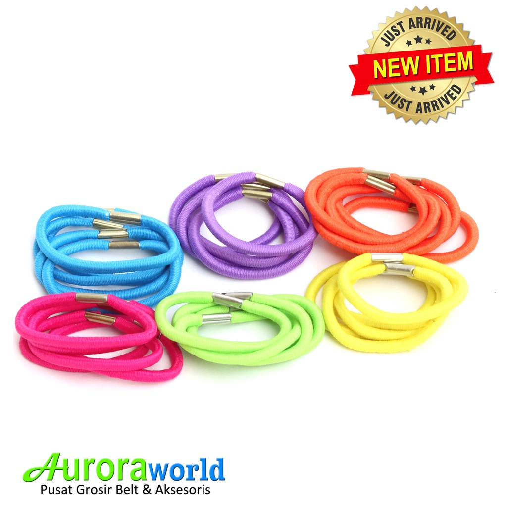 Auroraworld 5 pcs ikat rambut hairband warna warni