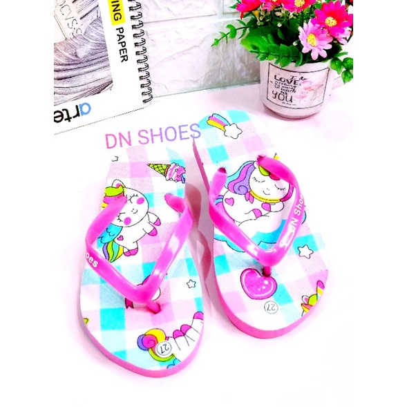 Sandal Jepit Anak Perempuan Uniqorn Pink Tosca Juice