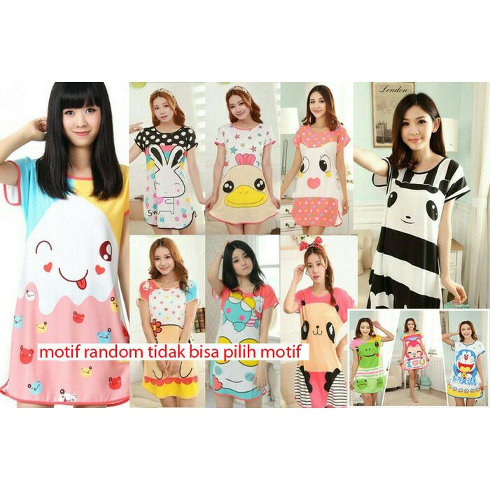 PROMO MURAH Daster Korea - Daster Remaja dan Dewasa - Daster Kartun .