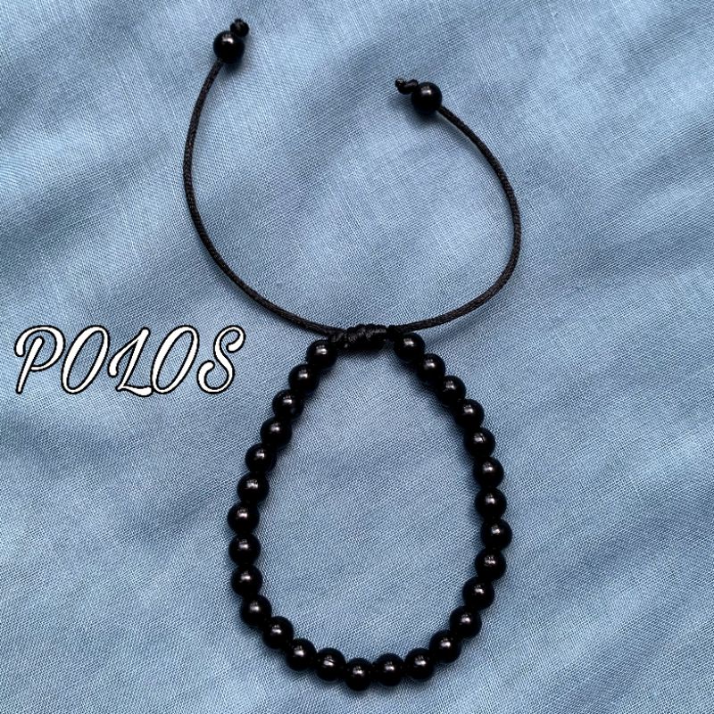 GELANG MOTE SERUT (INISIAL/POLOS) BLACK ONLY