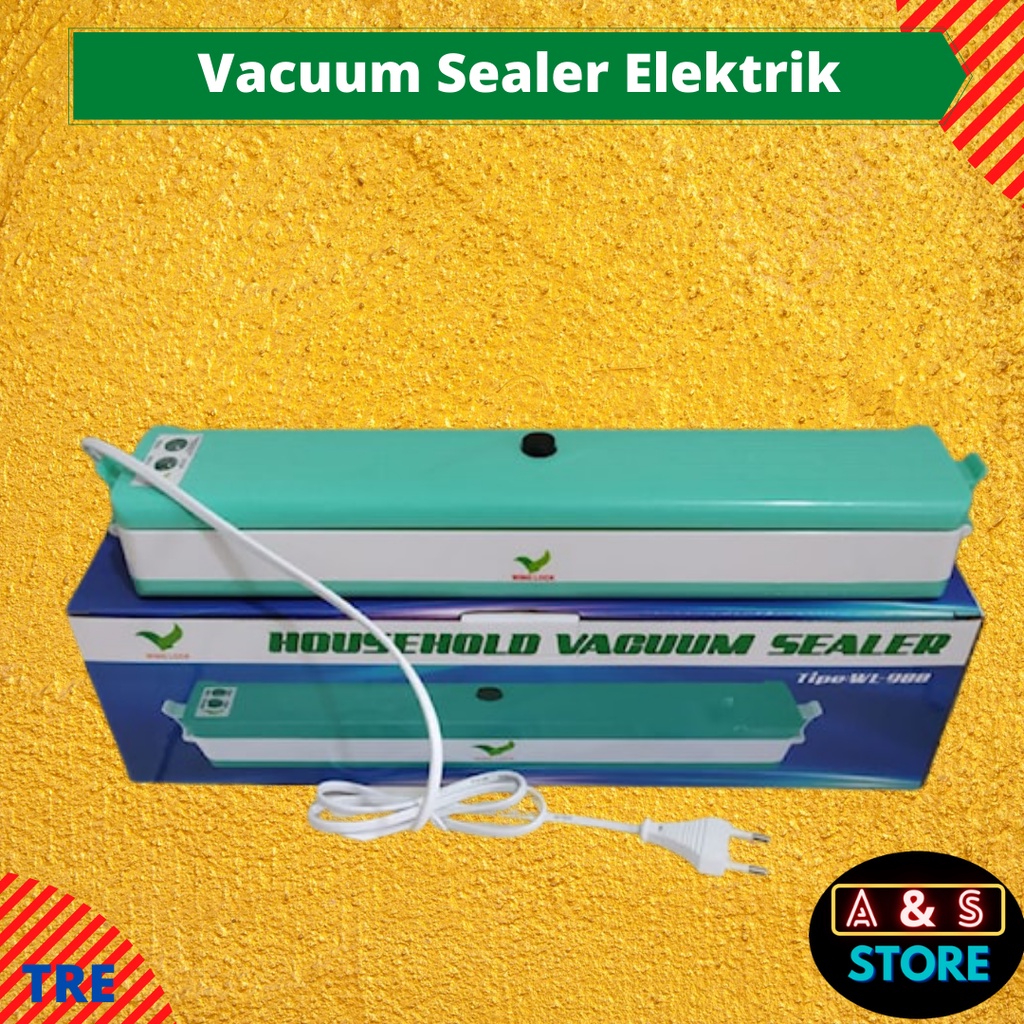 Vacuum Sealer Elektrik Alat Pres Plastik Makanan