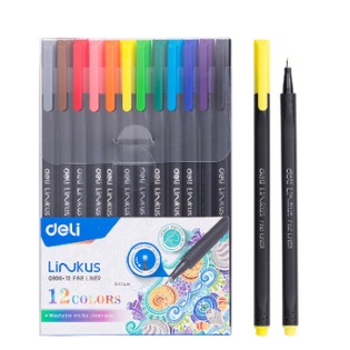 

(TERLARIS) Deli Pena liner Segitiga 6/12 Warna (campuran)